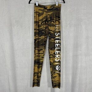 NFL Team Apparel - Black/Gold - Pittsburgh Steelers Camo Leggings - L